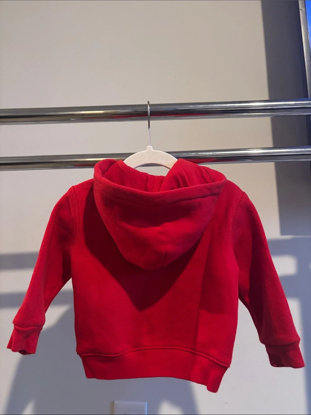 Ralph Lauren Bright Red Kids Hooded Zip-Up Sweatshirt